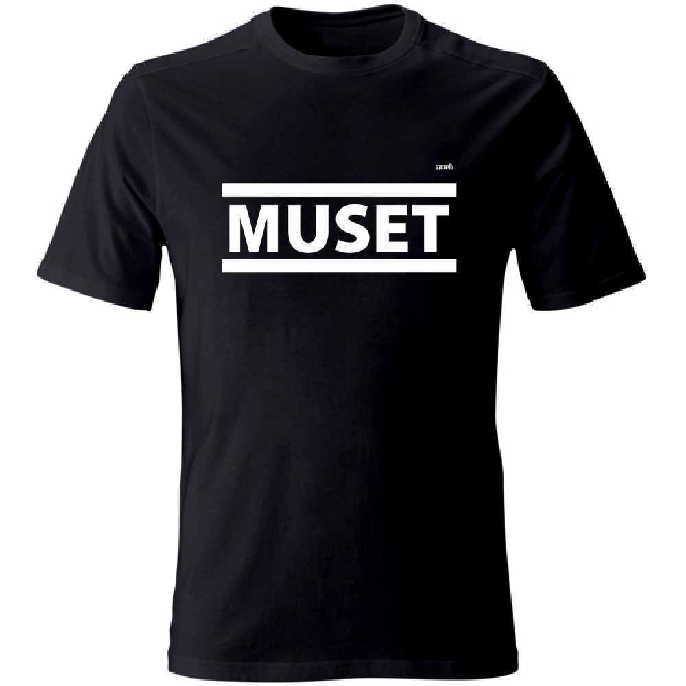 T-Shirt Unisex muset nera Immagine principale del prodotto