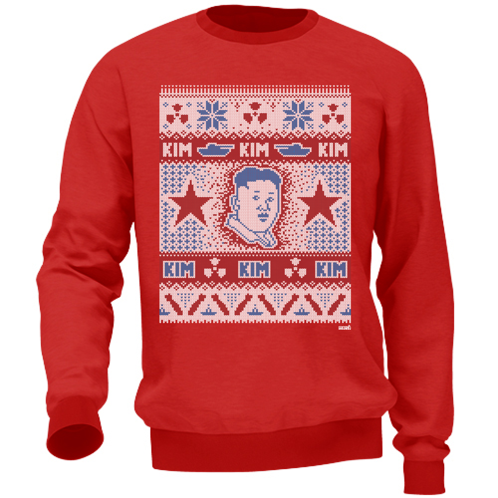 Felpa Rossa Unisex Natale Kim Immagine principale del prodotto