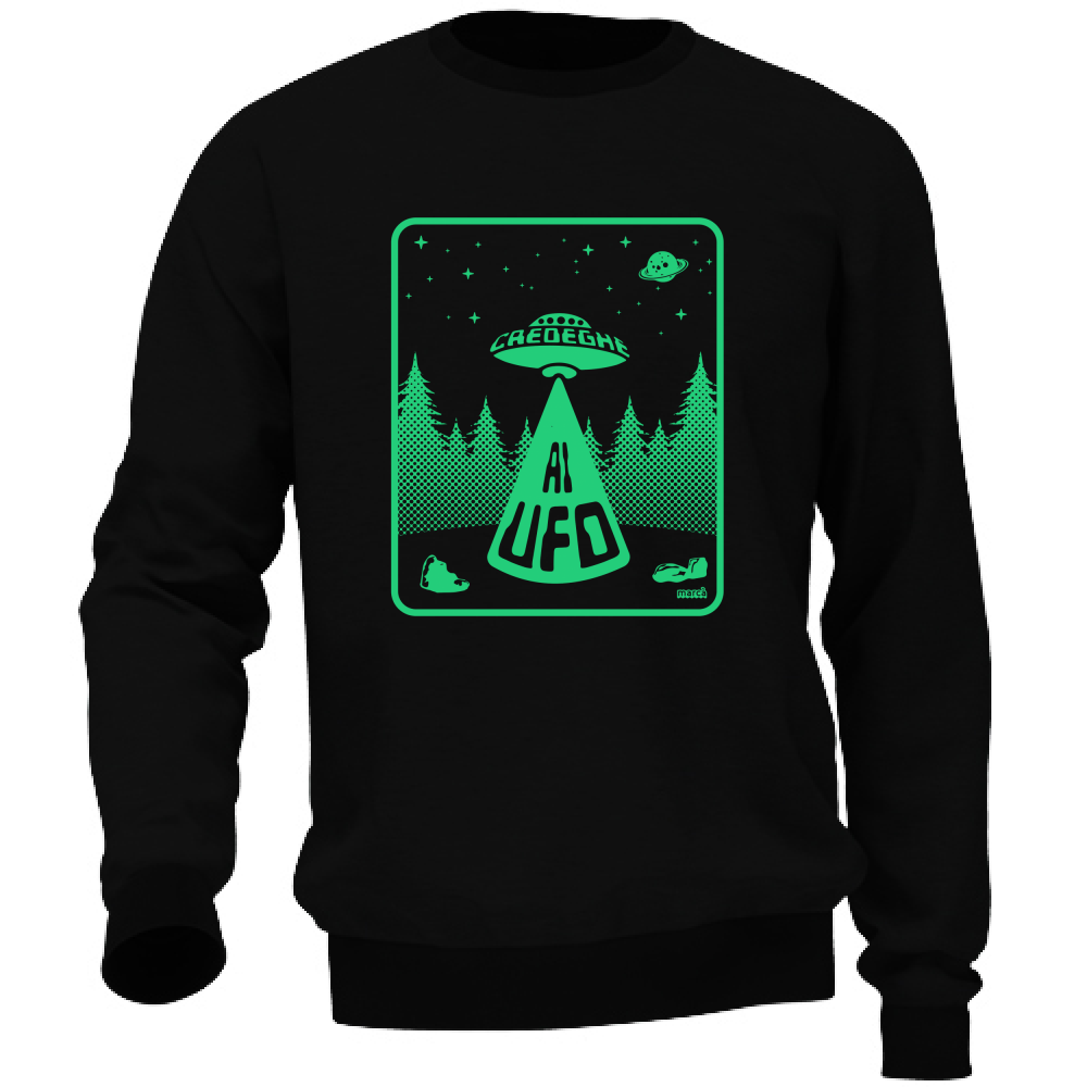 Felpa Unisex CREDEGHE AI UFO Immagine principale del prodotto
