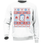 Felpa Bianca Unisex Natale Kim