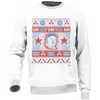 Felpa Bianca Unisex Natale Kim
