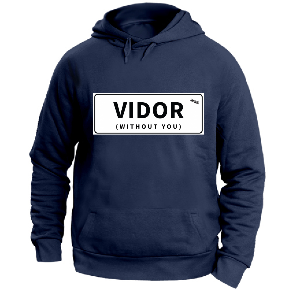Felpa Unisex con Cappuccio VIDOR WITHOUT YOU Immagine principale del prodotto