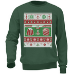 Felpa Verde Unisex Sfida di Natale