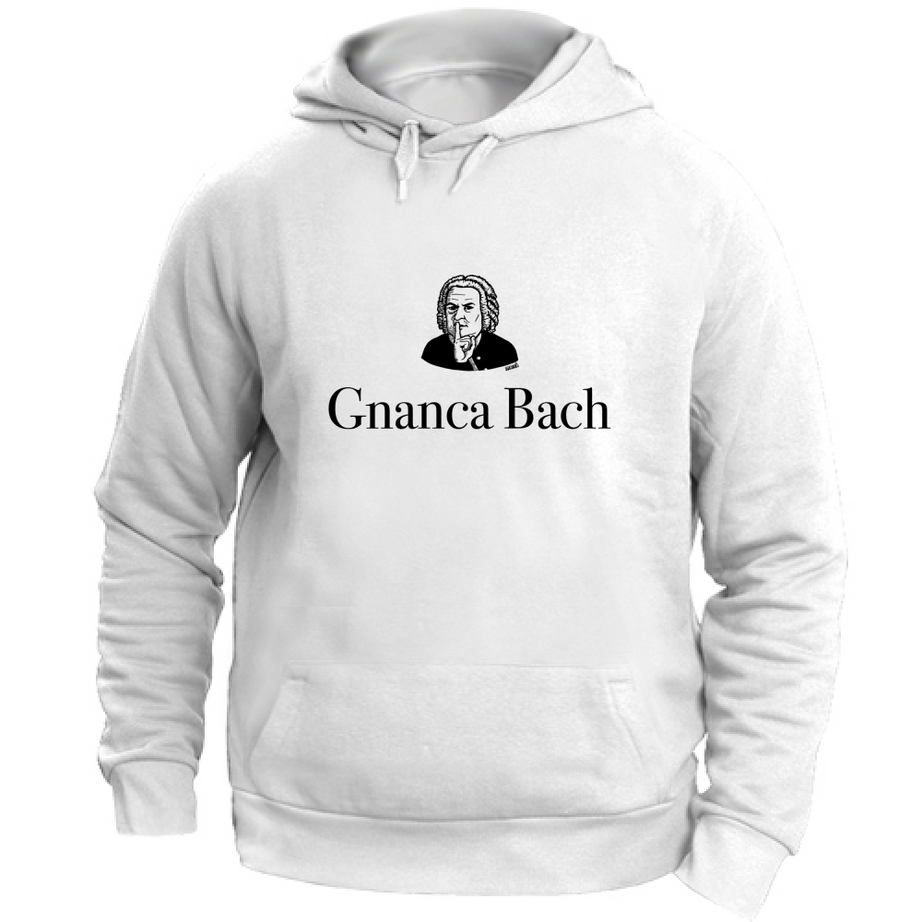Felpa Unisex con Cappuccio Gnanca Bach logo nero