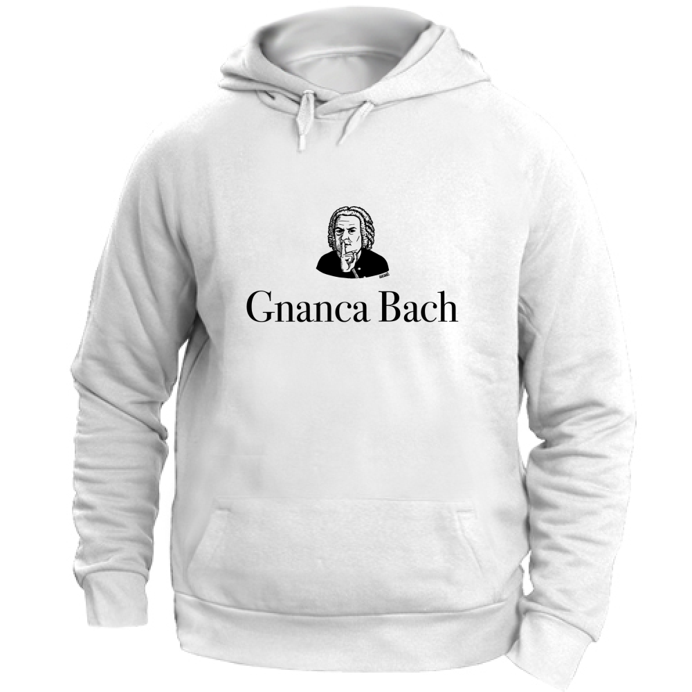 Felpa Unisex con Cappuccio Gnanca Bach logo nero