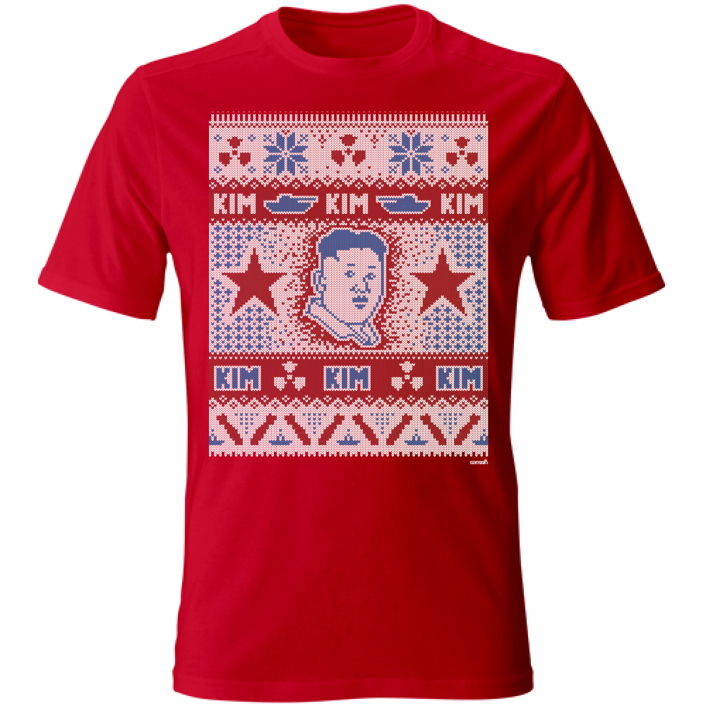 T-Shirt Rossa Unisex Natale Kim