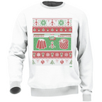 Felpa Bianca Unisex Sfida di Natale