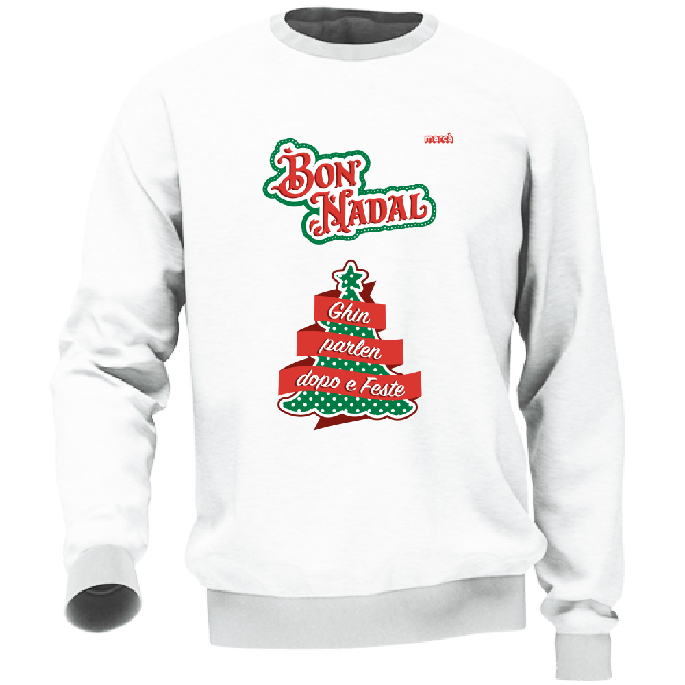 Felpa Unisex BON NADAL GHIN PARLEN DOPO E FESTE Immagine principale del prodotto