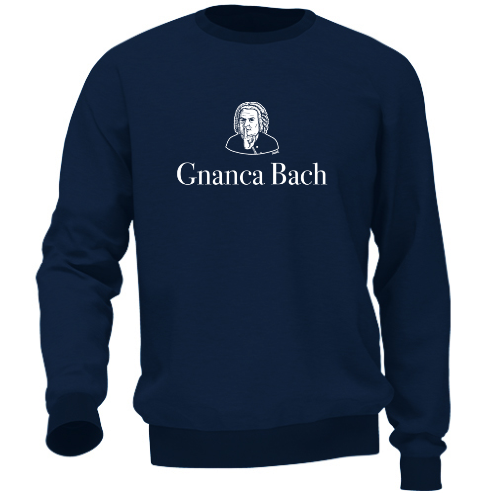 Felpa Unisex Gnanca Bach logo bianco