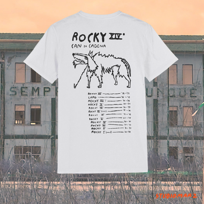T-Shirt Unisex ROCKY STAMPA FRONTE/RETRO STUDIO MARZ